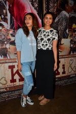 Alia Bhatt, Parineeti Chopra at Ki and Ka screening in Mumbai on 29th March 2016